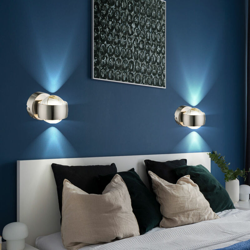 Etc-shop - Set di 2 applique a LED UP DOWN faretti luci a sfera in vetro en oferta