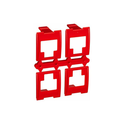 3 m volpccb colore contrassegni per RJ45 Patch Panel, (confezione da 8 pezzi), Rot, 8 - 3M precio