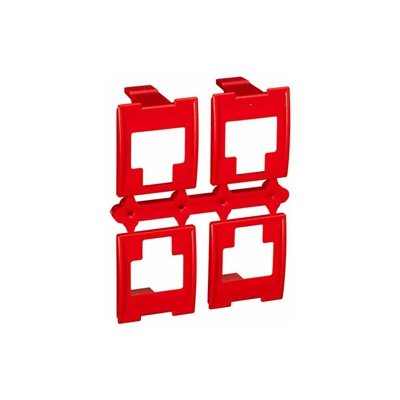 3 m volpccb colore contrassegni per RJ45 Patch Panel, (confezione da 8 pezzi), Rot, 8 - 3M