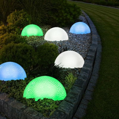 Set di 6 LED Illuminazione terra dell'emisfero Deco lampade esterno IP44 - ETC-SHOP