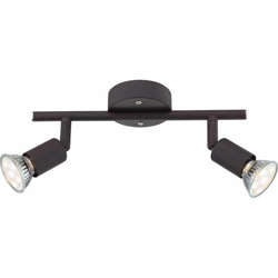 2-foglia elegante involucro di vetro abitazioni riflettori Globo OLIWA 57382-2L en oferta