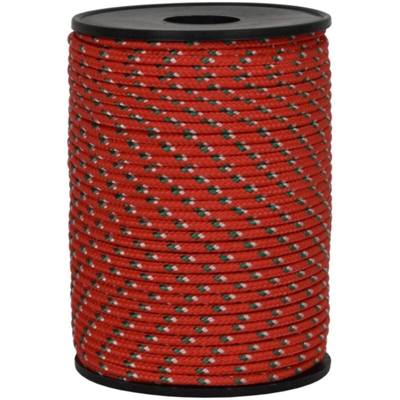 006038429 Cordino Colorato Hobby Fantasy, Rosso, 2 mm, 50 m - Corderie Italiane