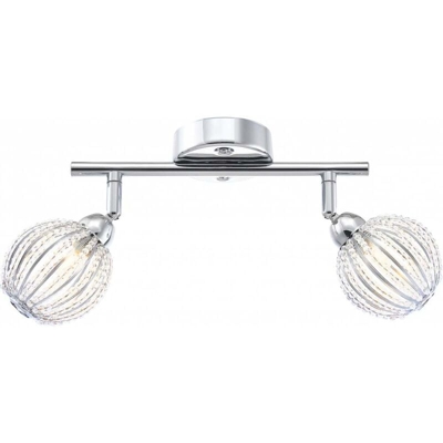 radiatori decorativi palla cromo, cristalli acrilico trasparente - Globo 56.102-2 DeGray