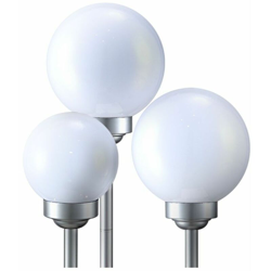 Etc-shop - Set di 3 lampada solare spina deco palle LED IP44 bianco della lampada esterna 8 ore precio