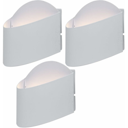 Etc-shop - Set di 3 luci LED muro di casa 5 Watt facciate faretti lampade per esterni di strada características