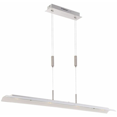 Globo - LED chiaro argento 20 Watt ciondolo appeso vetro luce Wohnzimmerlampe nobile 67807H