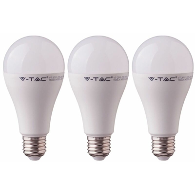 Etc-shop - Set di 3 lampadine a LED E27 bianco caldo lampada a sfera da 15 watt 3000 Kelvin 1250 lumen