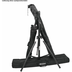 Di alta qualità borsa da trasporto per due speaker stands nero OMNITRONIC 6000490N precio