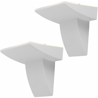 Etc-shop - Set di 2 applique a LED per giardino. Lampade da esterno per esterni. Facciate bianche. Faretti