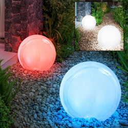Etc-shop - Set di 2 solare a LED luce esterna IP44 giardino Lampada cambia colore della luce Globo 33793 características