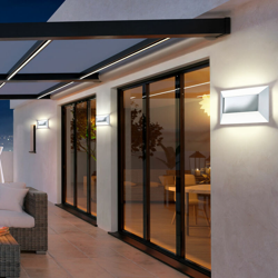 Etc-shop - Set di 3 facciate esterne portata di mano lampade a LED 5 Watt garage luci in acciaio inox precio
