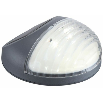 Etc-shop - Set di 2 LED di illuminazione da giardino Recinzione apparecchio solare lampada esterna IP44