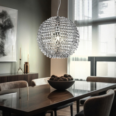Etc-shop - Chrome Lampade a sospensione soffitto appeso diametro lampada 30 cm nel set, tra cui lampade a LED