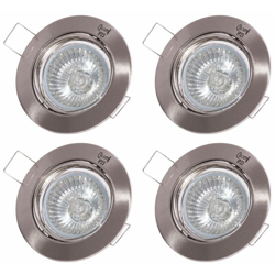 Etc-shop - Set di 4 spot da incasso in tutto plafoniere ALU remoti. Regolabile tra cui RGB lampade a LED precio