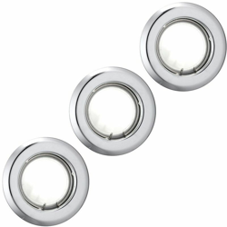 Etc-shop - Set di parete di fondo 3 soffitto messo luce salotto luce della lampada in acciaio cromato precio