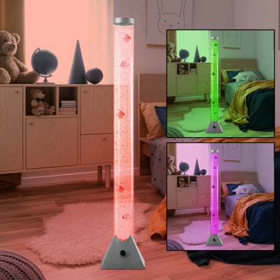 Etc-shop - Lampada da terra a LED RGB soggiorno lampada da tavolo con decorazione a colonna d'acqua