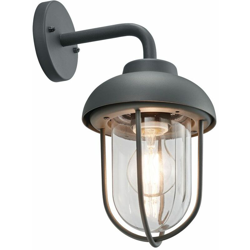 Etc-shop - Applique da esterno faretti ALU antracite illuminazione giardino terrazzi balcone lampada vetro precio