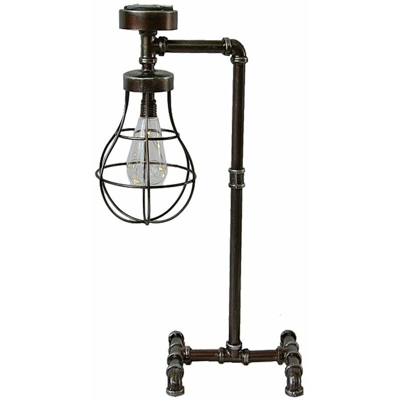 VINTAGE Lampada a stelo solare a LED patio lampada in ghisa faretto per veranda Harms 507261