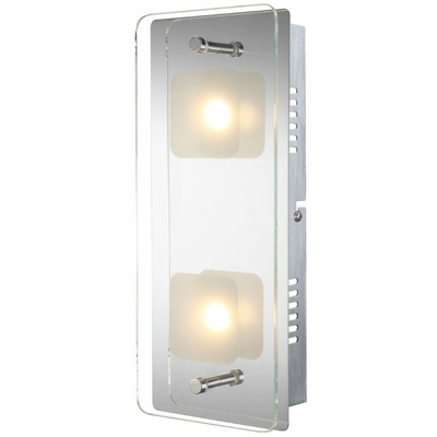 LED parete lampada lastra di vetro lampada luce parete faretti luce parete Globo 49.203-2