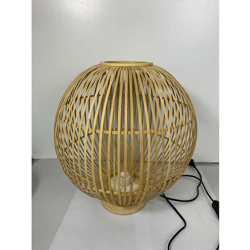 Globo - Scrivania design lampada treccia di bambù luce colore naturale sala da pranzo per dormire en oferta