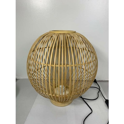 Globo - Scrivania design lampada treccia di bambù luce colore naturale sala da pranzo per dormire
