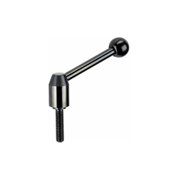 Halder 24440.0232 regolabile Leva/con vite di serraggio, Acciaio, opaco, D1 = 24 mm/D2 = M10/L1 = 63 mm/acciaio características
