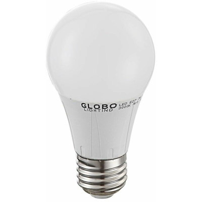 Globo - 7 Watt di SMD lampadina LED con E27 in plastica bianco caldo 560 lm 3000 Kelvin 10670