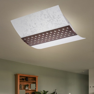 Etc-shop - Lampada soffitto Illuminazione Faretto vetro Lampada risparmio energetico in set con lampadine a LED