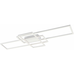 Etc-shop - Plafoniera LED design dimmerabile soggiorno lampada luce diurna bianco opaco telecomando características