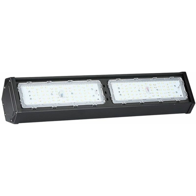 Etc-shop - Lampada da soffitto a LED da 100W lampada da soffitto per sala umida da officina nera da magazzino