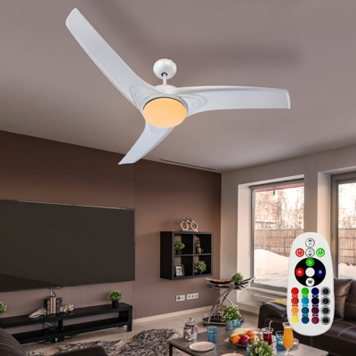Etc-shop - RGB LED 7W ventilatore a soffitto 3 livelli di camere lampada dimmer cambia colori EEK A
