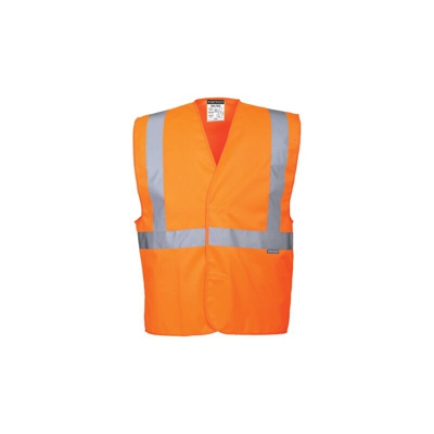 Rs Pro - Gilet ad alta visibilità con una banda e bretelle | Orange - SM - NEUTRO (SENZA PERSONALIZZAZIONE)