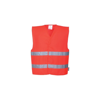 Gilet ad alta visibilità con due bande | Red - XX3X - NEUTRO (SENZA PERSONALIZZAZIONE) - PORTWEST