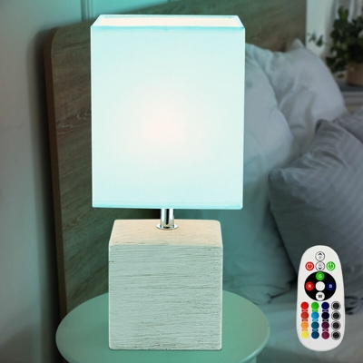 Etc-shop - Lampada da tavolo telecomando salone tessile lampada da lettura regolabile Set incl. RGB lampade a LED