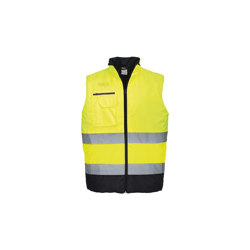 Gilet imbottito bicolore ad alta visibilità | Medium - YeNa - NEUTRO (SENZA PERSONALIZZAZIONE) - PORTWEST en oferta