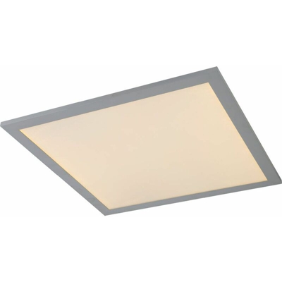 Globo - Lampada da ufficio a LED a soffitto da incasso a lampada ALU illuminazione dimmerabile corridoio 45x45 cm