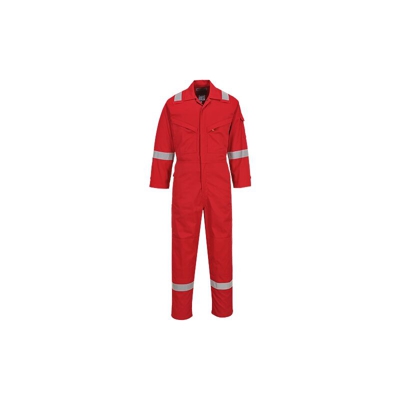 Portwest - Tuta intera ignifuga antistatica leggera 280g | Medium - Red - NEUTRO (SENZA PERSONALIZZAZIONE)