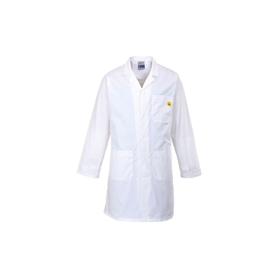 Camice antistatico ESD | XXL - White - NEUTRO (SENZA PERSONALIZZAZIONE) - PORTWEST