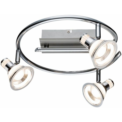 Globo - Plafoniera a LED di lusso Spot Rondell Sleep Room Lampada Spotlight regolabile Chrome 56956-3G