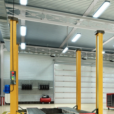 Etc-shop - Set di 6 vasche industriali SMD LED 36 watt Lampade a soffitto Lampade per ambienti umidi bianco neutro