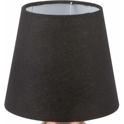 Etc-shop - Lampada da tavolo in tessuto nero soggiorno Lampada da lettura TOUCH nera in set con lampada a LED precio