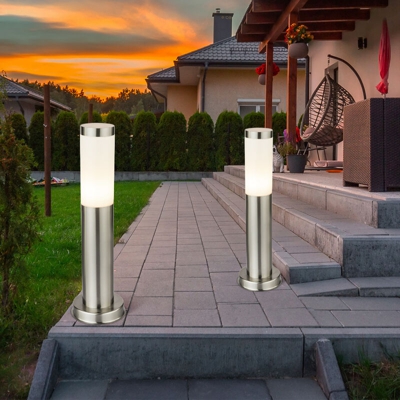 Etc-shop - Set di lanterna lampada in acciaio leggero luce esterna patio Weglampe lampada da giardino IP44 2 piano
