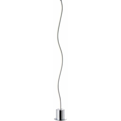 Lampada da terra design LED cromo illuminazione soggiorno lampada da terra curva Wofi 3194.01.01.6850