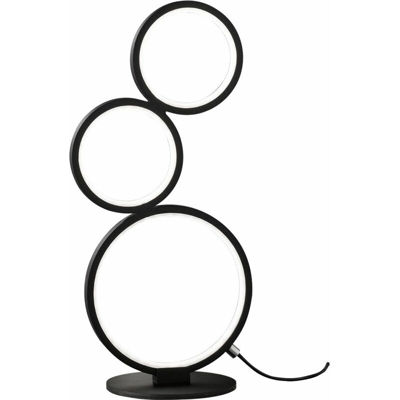 Lampada da tavolo a LED illuminazione sala da pranzo anelli lampada da lettura laterale DIMMERABILE - ETC-SHOP