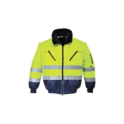Giacca Pilot 3 in 1 ad alta visibilità | XXL - YeNa - NEUTRO (SENZA PERSONALIZZAZIONE) - PORTWEST