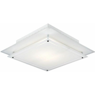 Etc-shop - Plafoniera a LED da 12 watt sala soggiorno sala da pranzo illuminazione vetro nobile lampada quadrata