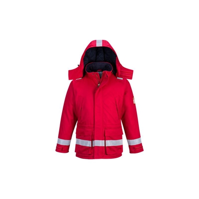 Portwest - Giacca invernale antifiamma antistatica | Medium - Red - NEUTRO (SENZA PERSONALIZZAZIONE)