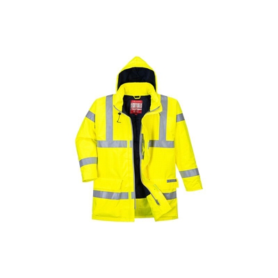 Portwest - Giacca FR Bizflame Rain antistatica alta visibilità | 3 XL - Yellow - NEUTRO (SENZA PERSONALIZZAZIONE)
