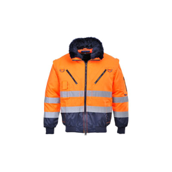 Portwest - Giacca Pilot 3 in 1 ad alta visibilità | 3 XL - OrNa - NEUTRO (SENZA PERSONALIZZAZIONE) características