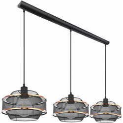 Globo - Plafoniera a soffitto NERO ORO plafoniera a sospensione a filo intrecciato da soggiorno 54020H4 características
